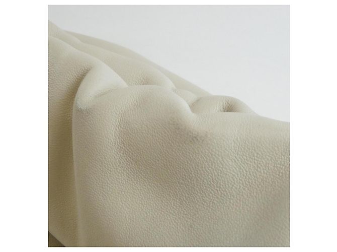 Borsa Loewe Flamenco Medium Bianco - vista 5