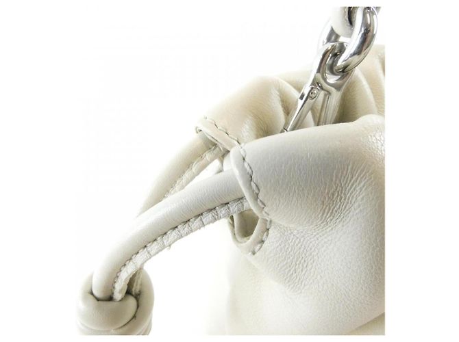 Borsa Loewe Flamenco Medium Bianco - vista 6