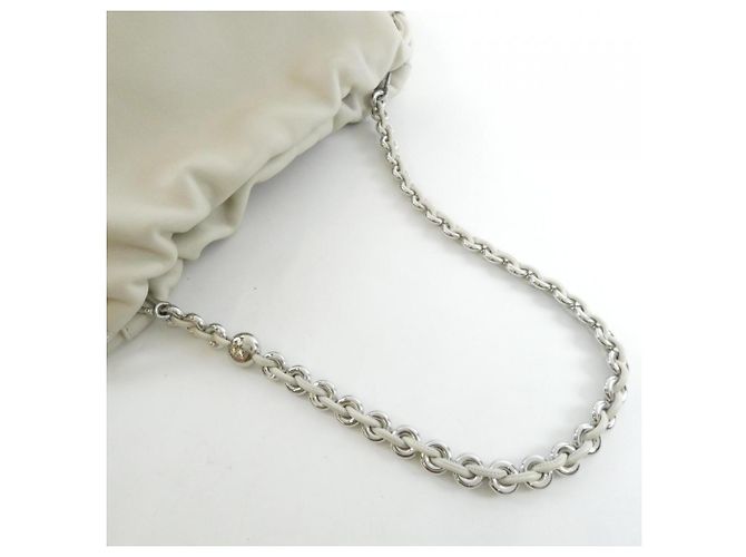 Borsa Loewe Flamenco Medium Bianco - vista 9