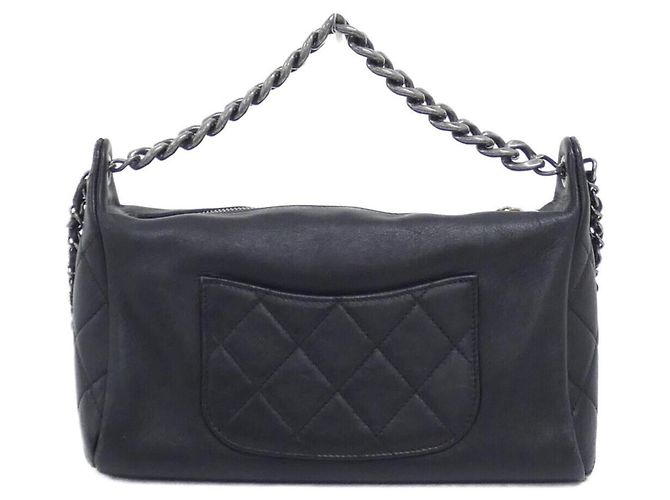 Borsa Chanel in pelle di vitello nera Nero - vista 2