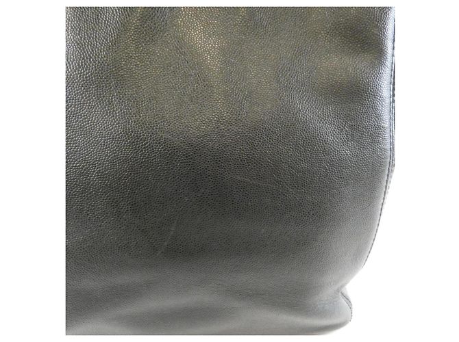 Borsa a mano Chanel in vitello grana nero - vista 4