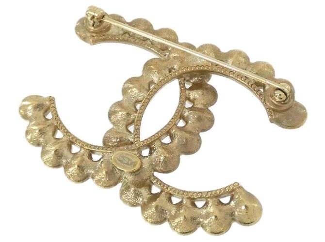 Spilla Chanel Clear and Gold D'oro - vista 2