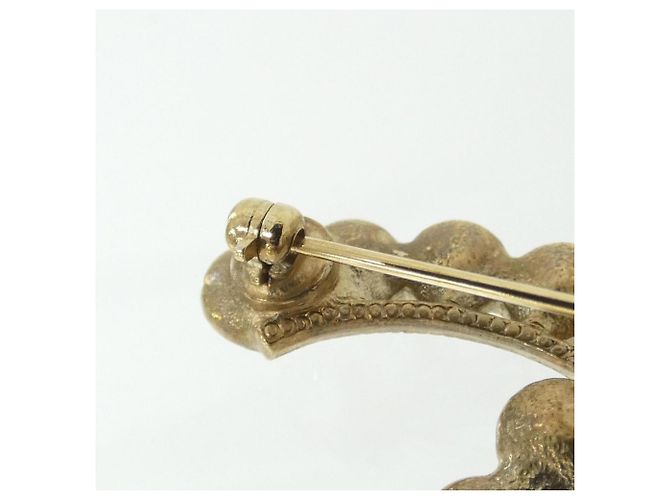 Spilla Chanel Clear and Gold D'oro - vista 3