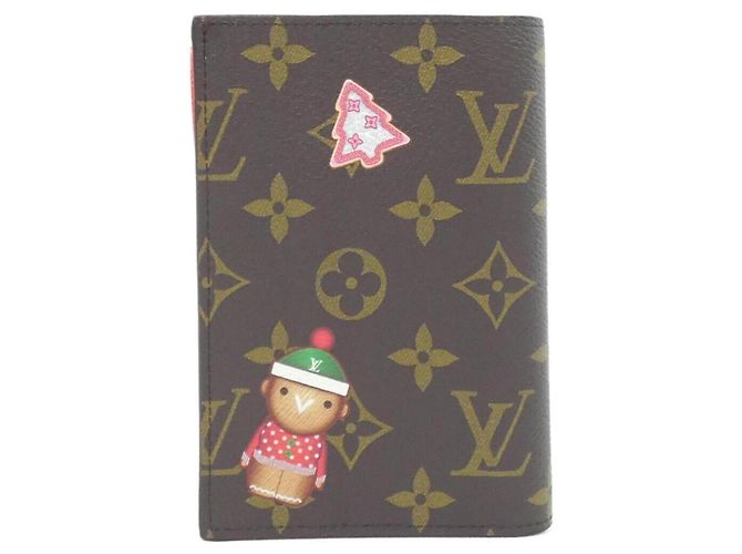 Funda para pasaporte Monogram Louis Vuitton Castaño - vista 2