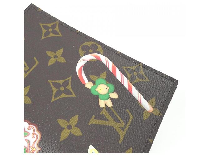 Funda para pasaporte Monogram Louis Vuitton Castaño - vista 3