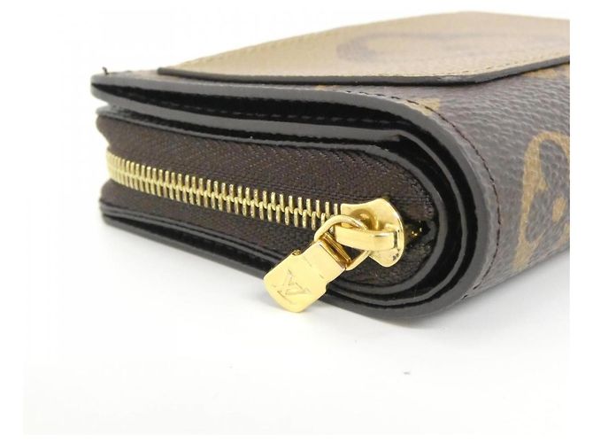 Louis Vuitton Monogram Reverse Portefeuille Lou Wallet Marrone - vista 4