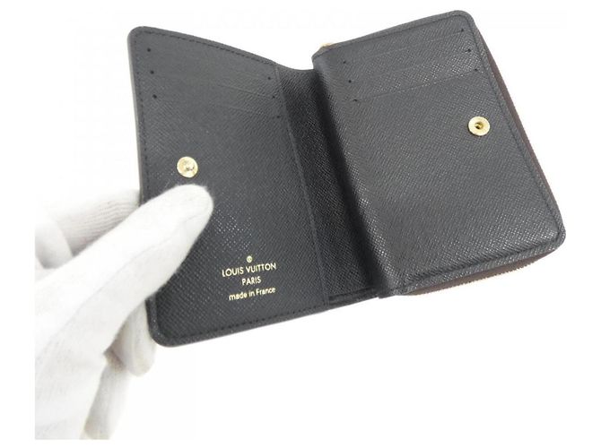 Louis Vuitton Monogram Reverse Portefeuille Lou Wallet Marrone - vista 7