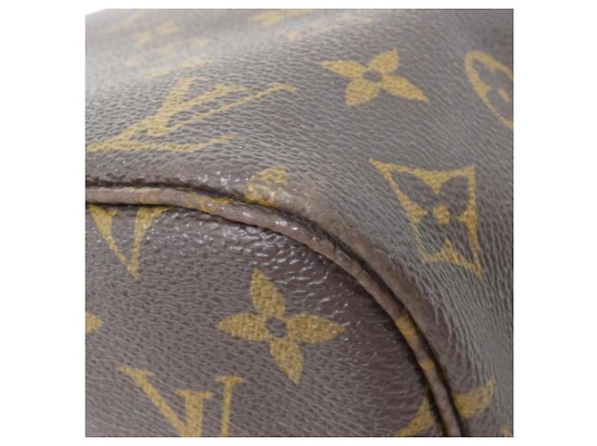 Borsa Louis Vuitton Monogram Neverfull MM Marrone - vista 2