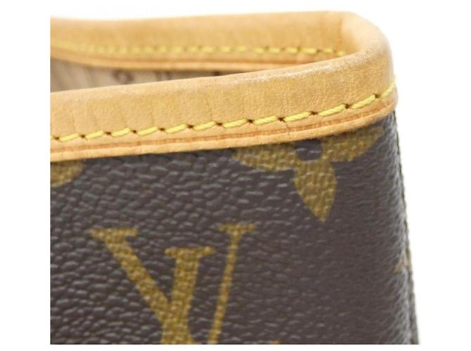 Borsa Louis Vuitton Monogram Neverfull MM Marrone - vista 4