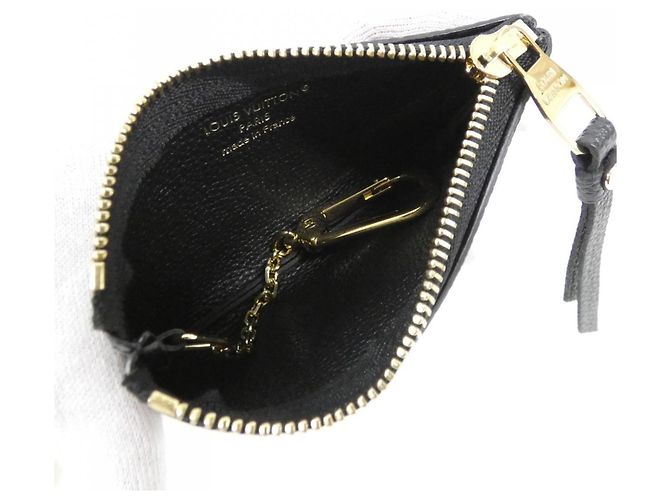 Louis Vuitton Bicolor Monogram Empreinte Pochette Cle M80885 Schwarz Beige - Ansicht 4