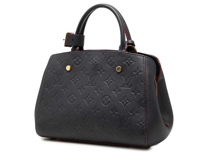Louis Vuitton Blue Monogram Empreinte Montaigne BB Azul Azul marino - vista 2