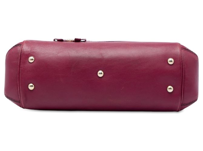 Borsa Satchel Gucci Red Guccissima Mayfair Rosso Bordò - vista 3