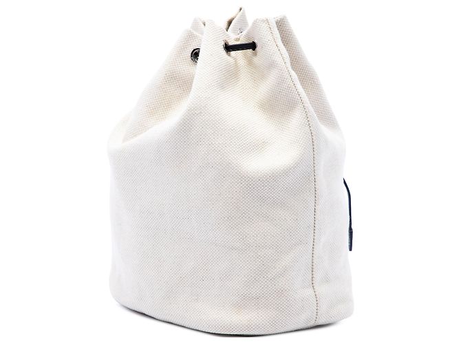 Prada Mistolino Canvas Beuteltasche weiß Aus weiß - Ansicht 2