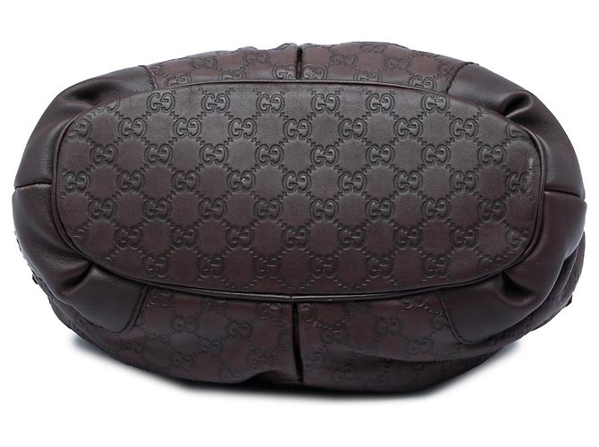 Borsa Satchel Gucci Brown Guccissima Sukey Marrone Marrone scuro - vista 3