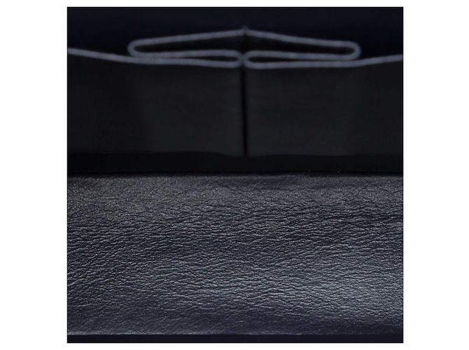 Chanel Blue Medium Classic Chevron Lambskin Double Flap Blau Marineblau - Ansicht 4