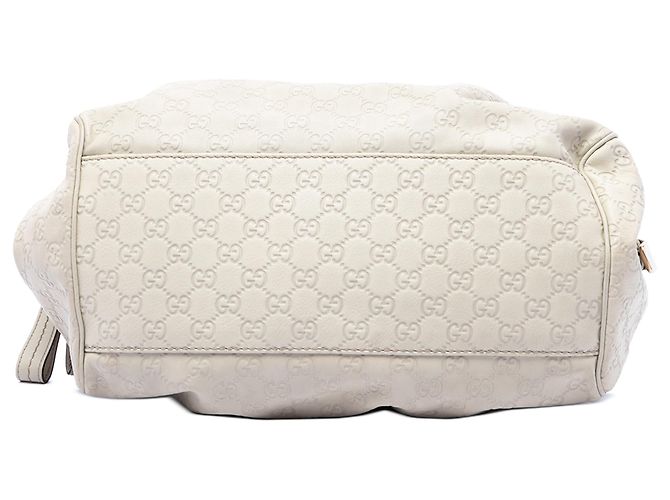Borsa Satchel Gucci White Guccissima Sukey Bianco - vista 3