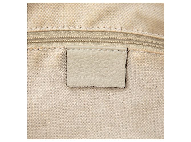 Borsa Satchel Gucci White Guccissima Sukey Bianco - vista 5