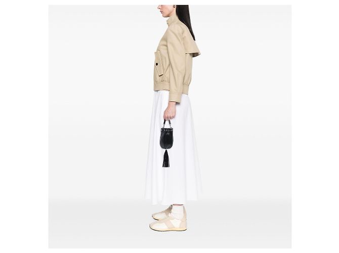 Borsa bucket Miu Miu in nappa nera con manico e cristalli Nero - vista 6