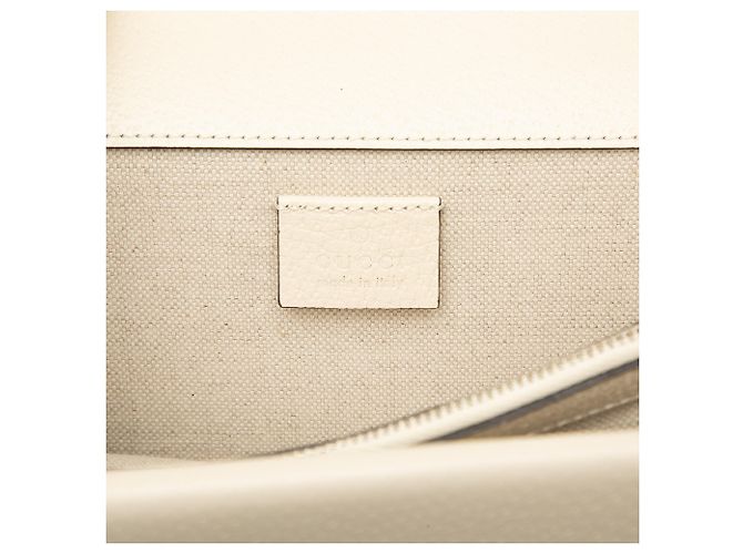Borsa a tracolla Gucci Dionysus in pelle di vitello bianca Medium Bianco - vista 5