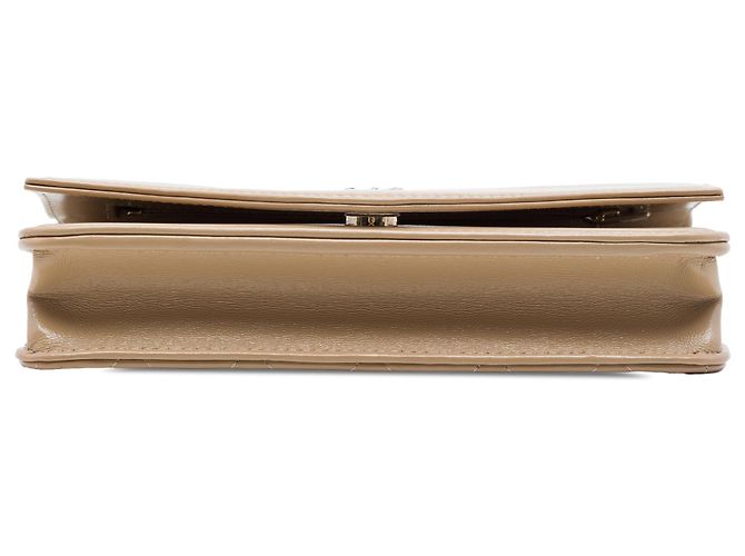 Chanel Brown Quilted Shiny Lambskin 31 Wallet On Chain Marrone Marrone chiaro - vista 3