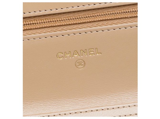 Chanel Brown Quilted Shiny Lambskin 31 Wallet On Chain Marrone Marrone chiaro - vista 5