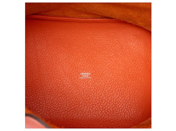 Hermès Orange Clemence Picotin Lock 22 Naranja - vista 4