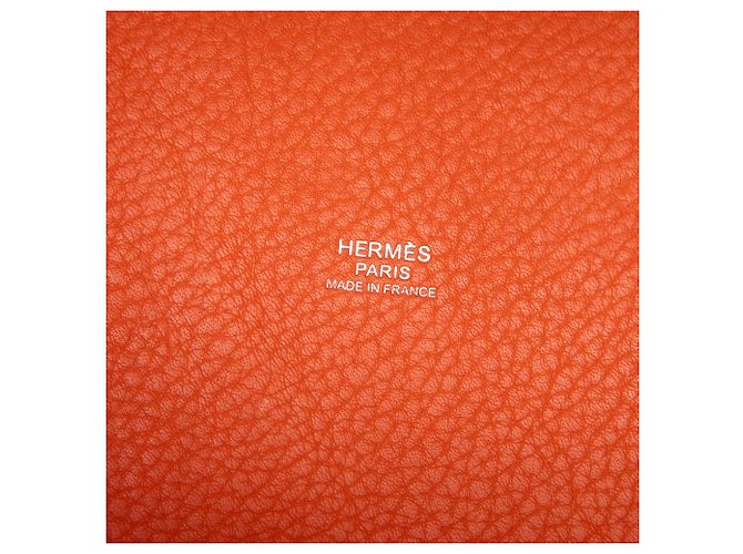 Hermès Orange Clemence Picotin Lock 22 Naranja - vista 5