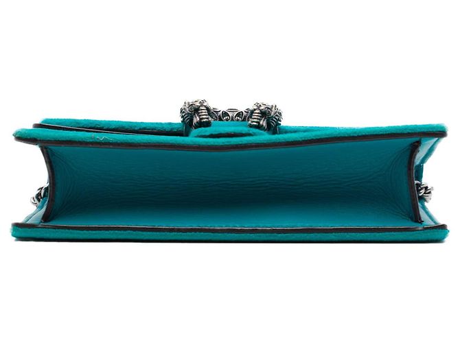 Borsa a tracolla Mini Dionysus in velluto blu Gucci Turchese - vista 3