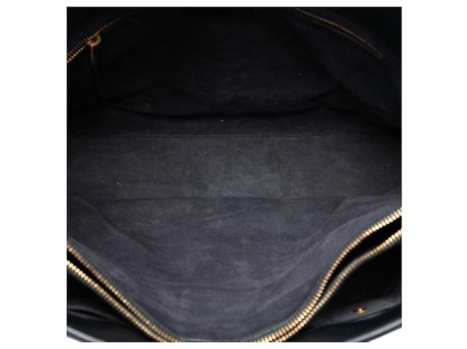 Autre Marque Sac à main Sac De Jour Saint Laurent en cuir de veau souple noir, Large - vue 4