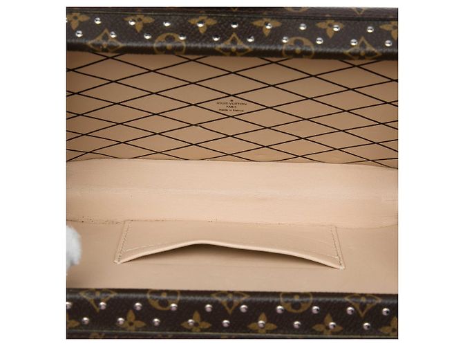 Louis Vuitton Brown Monogram Studded Petite Malle Marrone - vista 4