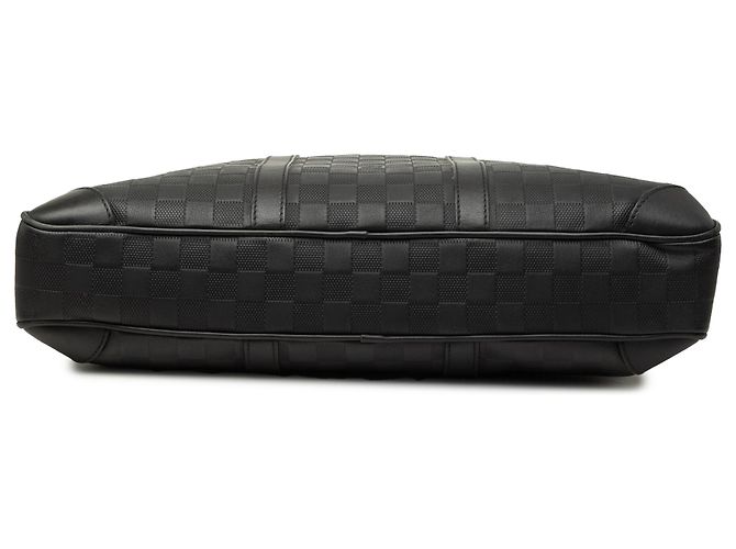 Louis Vuitton Black Damier Infini Porte-Documents Voyage Nero - vista 3