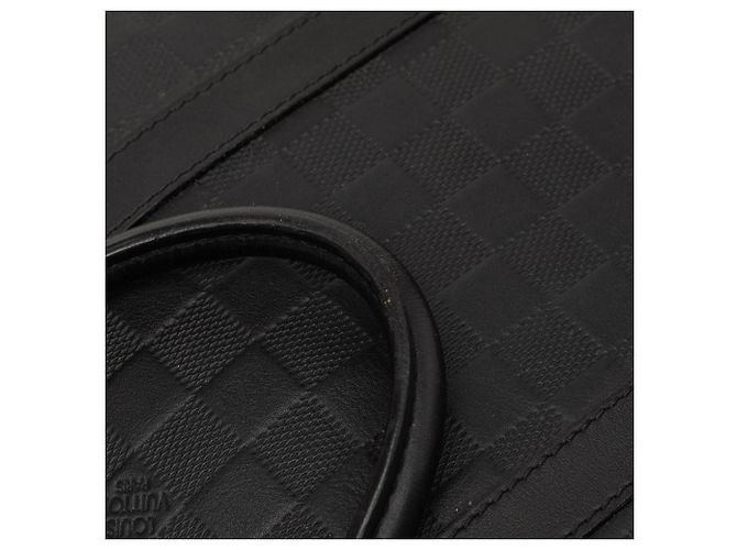 Louis Vuitton Black Damier Infini Porte-Documents Voyage Nero - vista 6