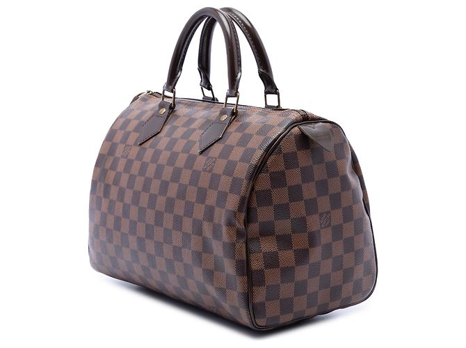 Louis Vuitton Brown Damier Ebene Speedy 30 Marrone - vista 2
