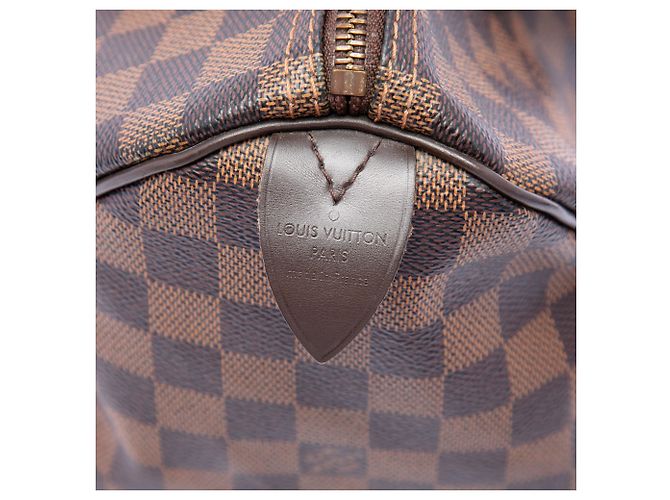 Louis Vuitton Brown Damier Ebene Speedy 30 Marrone - vista 5