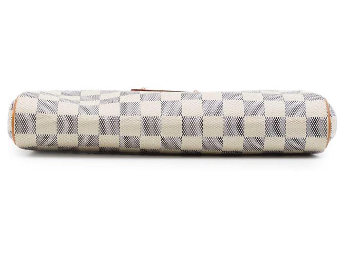 Louis Vuitton White Damier Azur Eva Bianco - vista 3