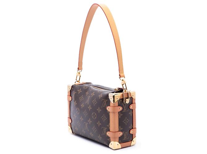 Louis Vuitton Brown Monogram Side Trunk MM Castaño - vista 2
