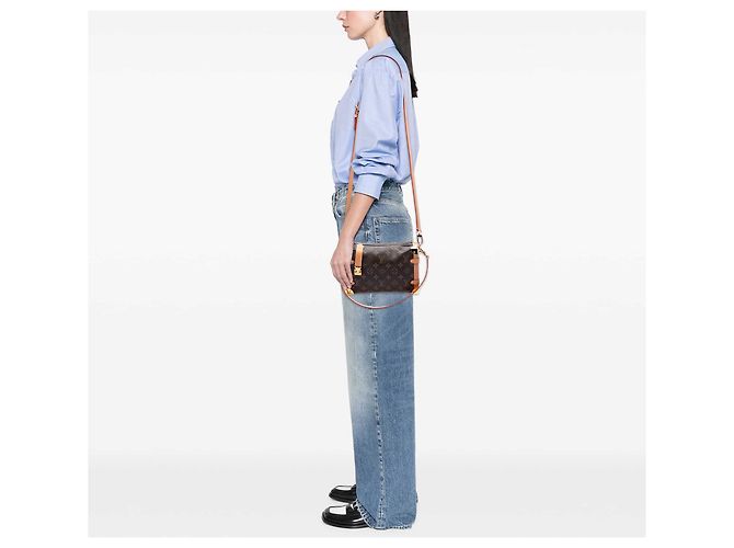 Louis Vuitton Brown Monogram Side Trunk MM Castaño - vista 6