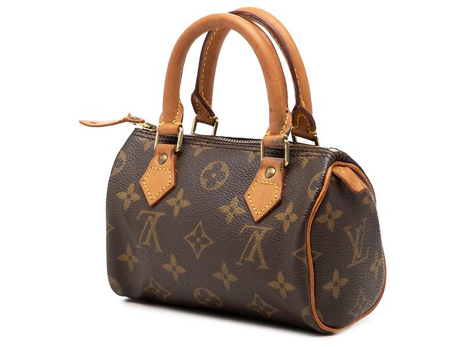 Louis Vuitton Brown Monogram Mini Speedy HL Castaño - vista 2