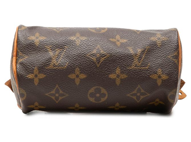 Louis Vuitton Brown Monogram Mini Speedy HL Castaño - vista 3