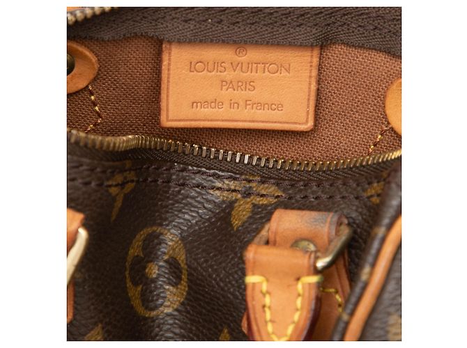 Louis Vuitton Brown Monogram Mini Speedy HL Castaño - vista 5