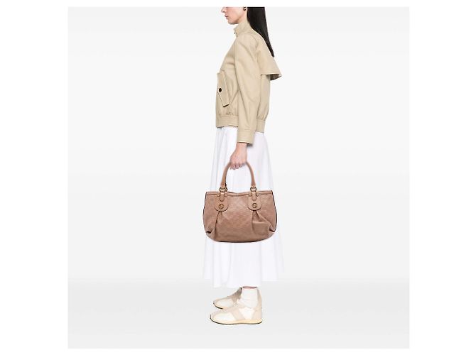 Gucci Brown Guccissima Scarlett Tote Braun Fleisch - Ansicht 6