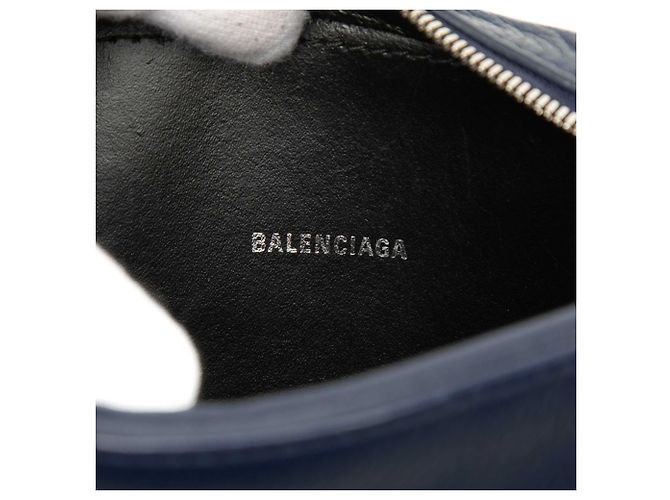 Borsa Everyday Camera XS in pelle blu Balenciaga Blu navy - vista 5