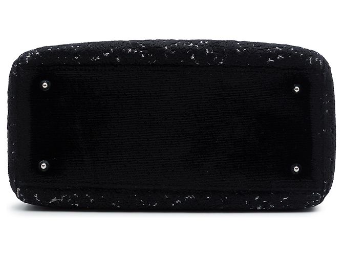Autre Marque Dior Black Medium Fabric Lame Lady Dior Nero - vista 3
