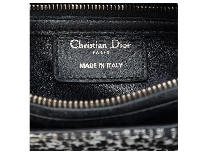 Autre Marque Dior Black Medium Fabric Lame Lady Dior Nero - vista 5