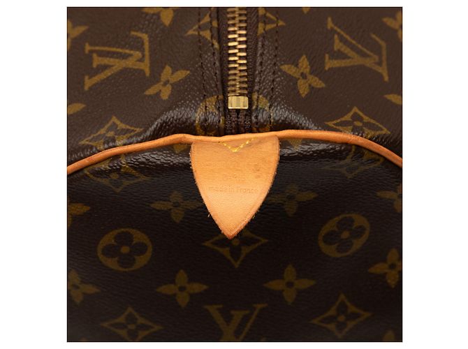 Louis Vuitton Brown Monogram Keepall 55 Marrom - vista 5