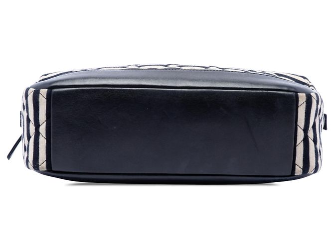 Bolsa Camera Coco Sailor Chanel em jersey acolchoado preto e pele de cordeiro - vista 3