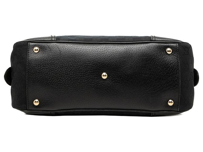 Borsa a tracolla Gucci Black GG Canvas Web Princy Nero - vista 3