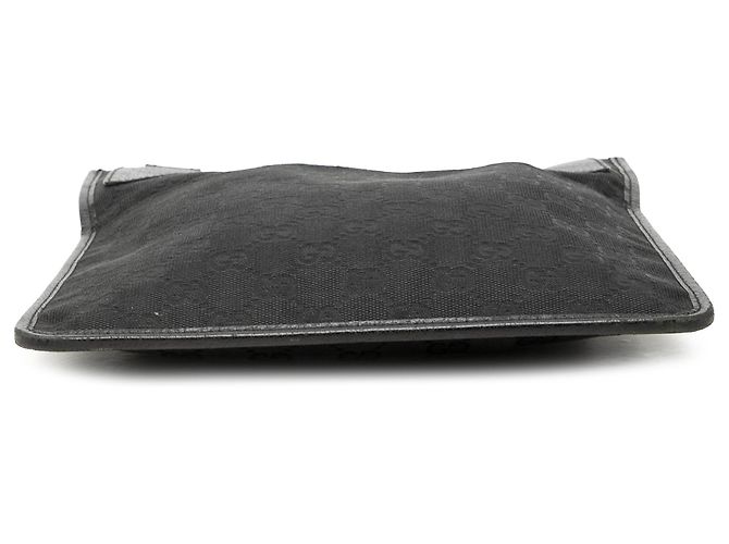 Borsa a tracolla Gucci in canvas GG nero - vista 3
