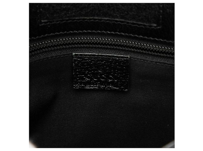 Borsa a tracolla Gucci in canvas GG nero - vista 5