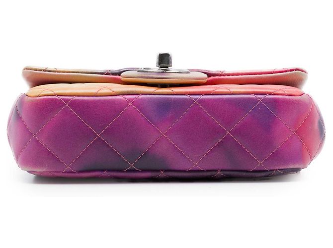 Chanel Pink Extra Mini Quilted Lambskin Flower Power Single Flap Rosa - vista 3